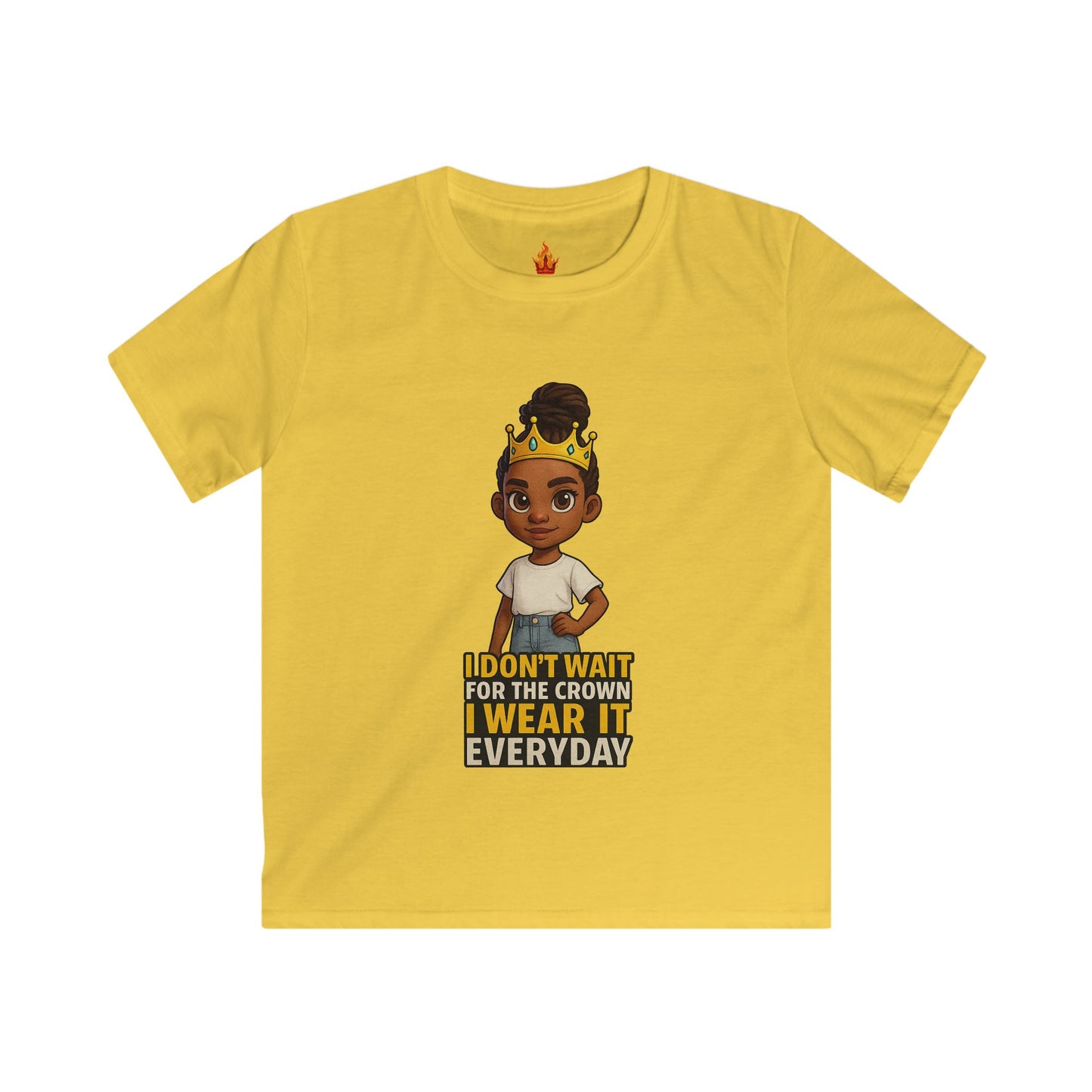 I Don’t Wait for the Crown Kids Tee Princess Niyah Collection