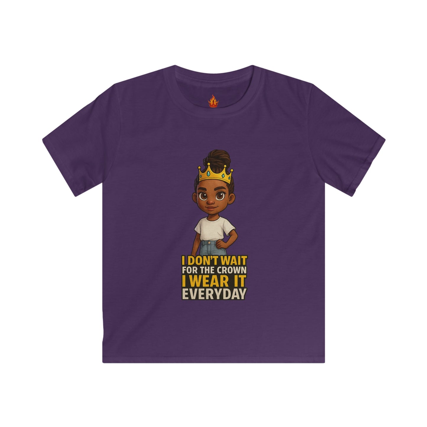 I Don’t Wait for the Crown Kids Tee Princess Niyah Collection