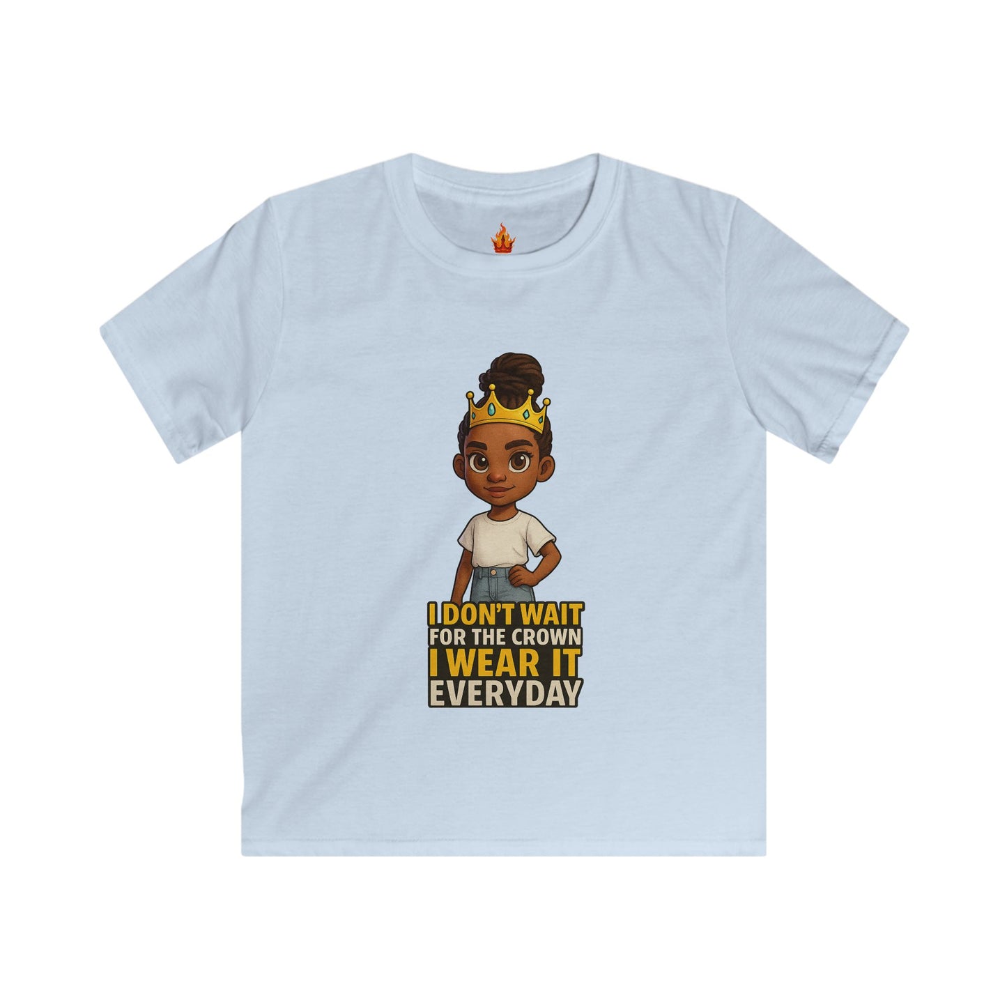 I Don’t Wait for the Crown Kids Tee Princess Niyah Collection