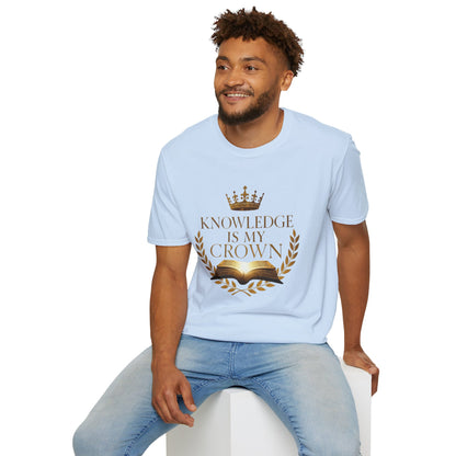 Prominent Educator Men - Knowledge is my Crown - Teacher Tribute Tee