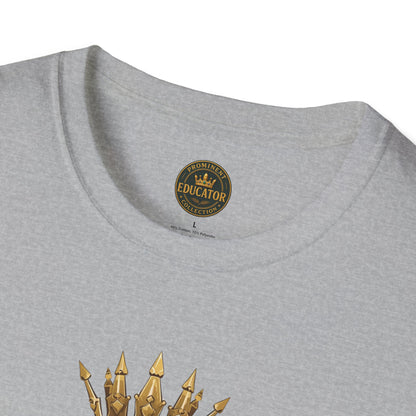 Prominent Educator Men - Knowledge is my Crown Men - Teacher Tribute Tee
