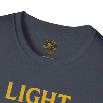Prominent Educator Men - I Light the Path for Others to Rise Men - Teacher Tribute Tee