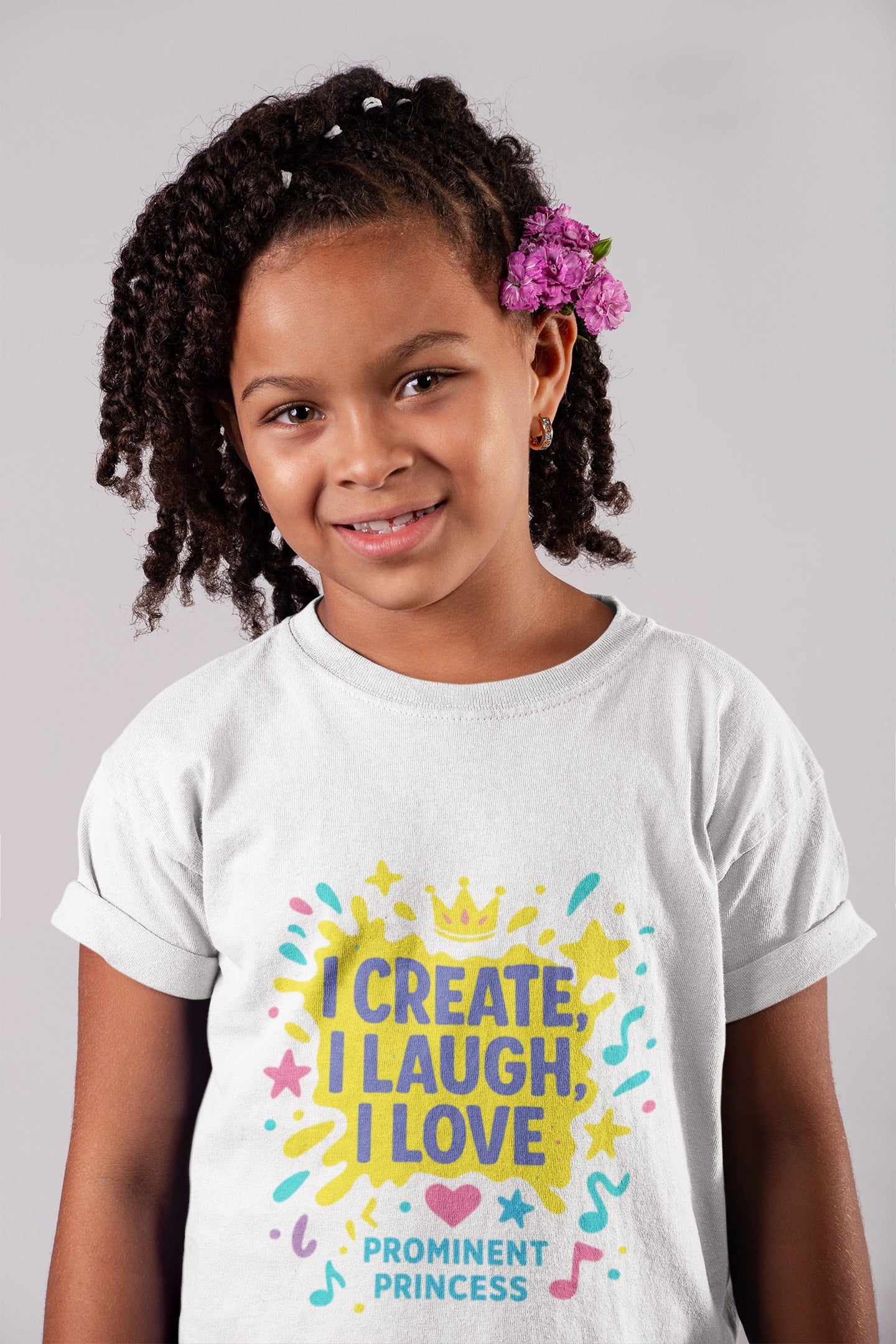 I Create I Laugh I Love Kids Tee Princess Riyah Collection