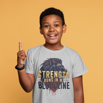Strength Runs through my Bloodline Kids Tee - Prominent Prince Collection