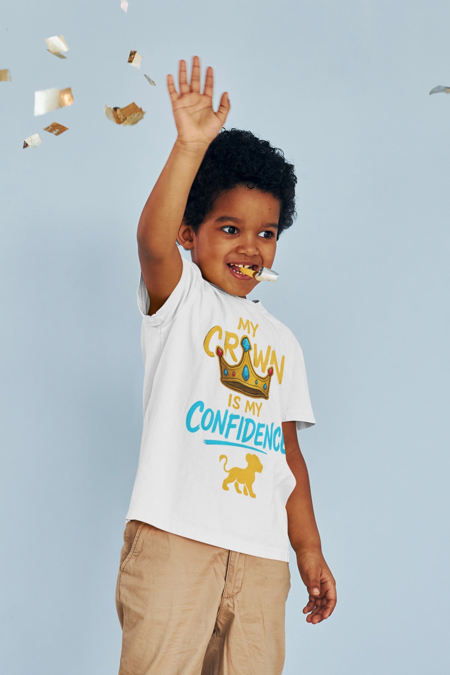 My Crown is my Confidence Kids Tee - Prominent Prince Collection