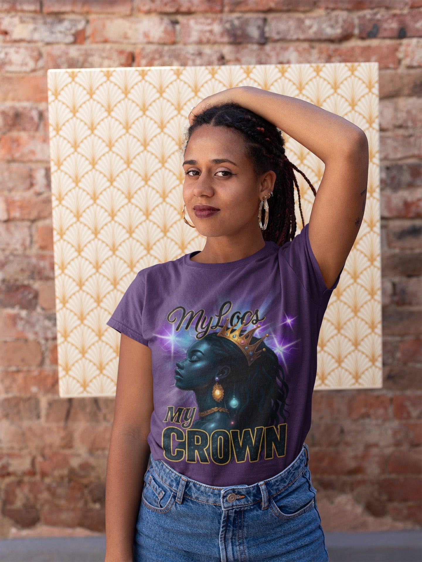Women's My Locs My Crown Tee - Prominent Queen Collection