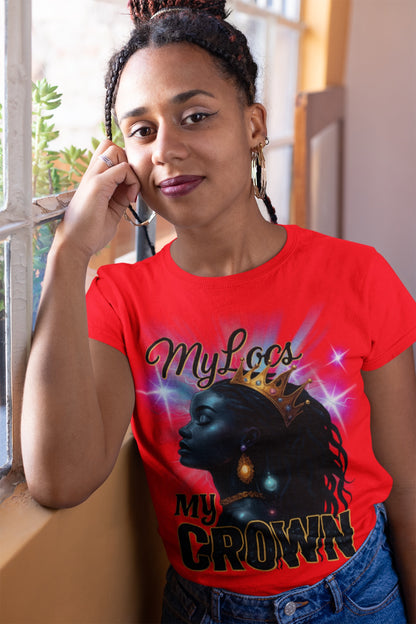 Women's My Locs My Crown Tee - Prominent Queen Collection