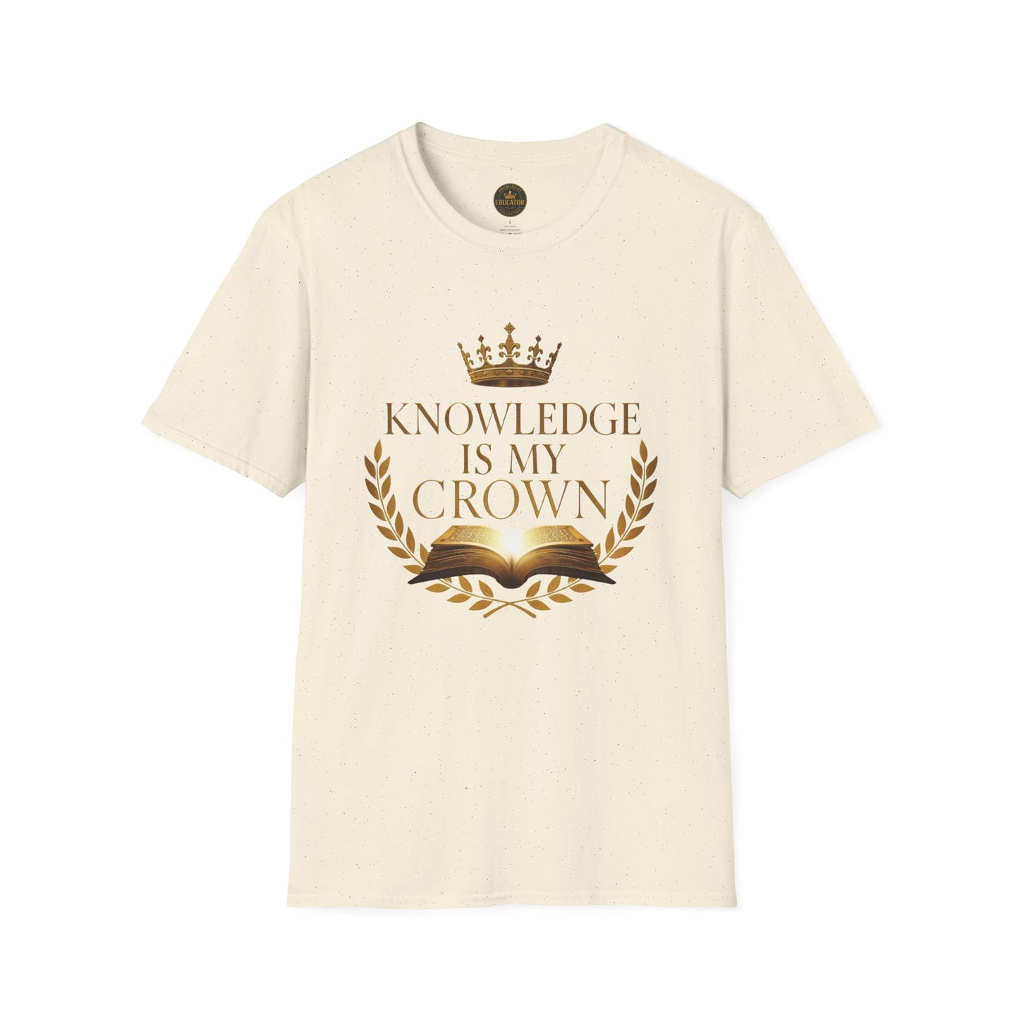 Prominent Educator Men - Knowledge is my Crown - Teacher Tribute Tee