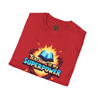 Prominent Educator Men - Teaching is my Superpower Men - Teacher Tribute Tee