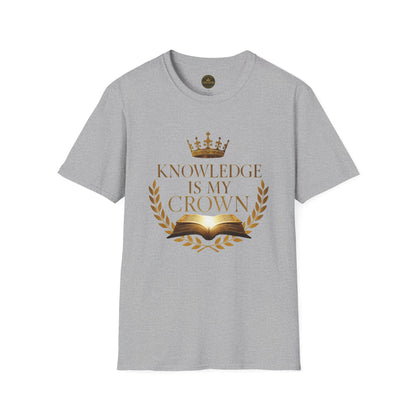 Prominent Educator Men - Knowledge is my Crown - Teacher Tribute Tee