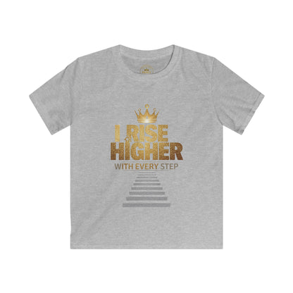I Rise Higher with every Step Kids Tee - Prominent Prince Collection