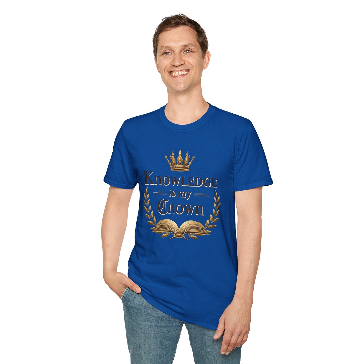 Prominent Educator Men - Knowledge is my Crown Men - Teacher Tribute Tee