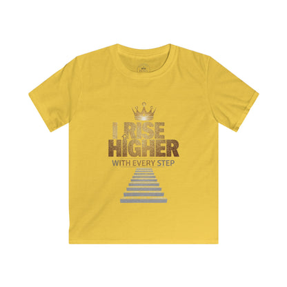 I Rise Higher with every Step Kids Tee - Prominent Prince Collection