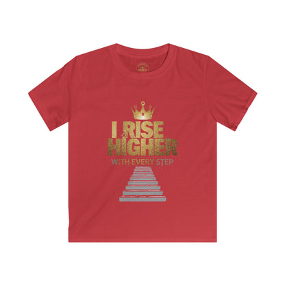 I Rise Higher with every Step Kids Tee - Prominent Prince Collection