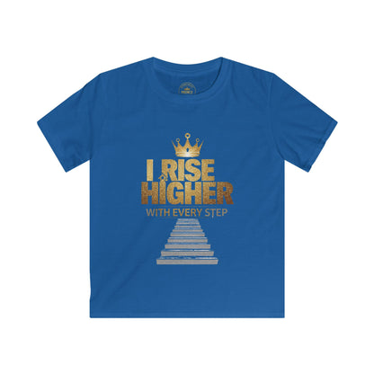 I Rise Higher with every Step Kids Tee - Prominent Prince Collection