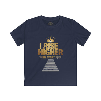 I Rise Higher with every Step Kids Tee - Prominent Prince Collection