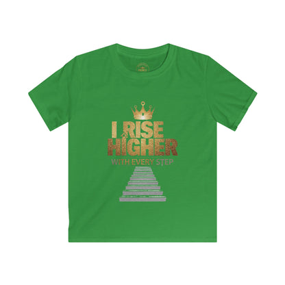 I Rise Higher with every Step Kids Tee - Prominent Prince Collection