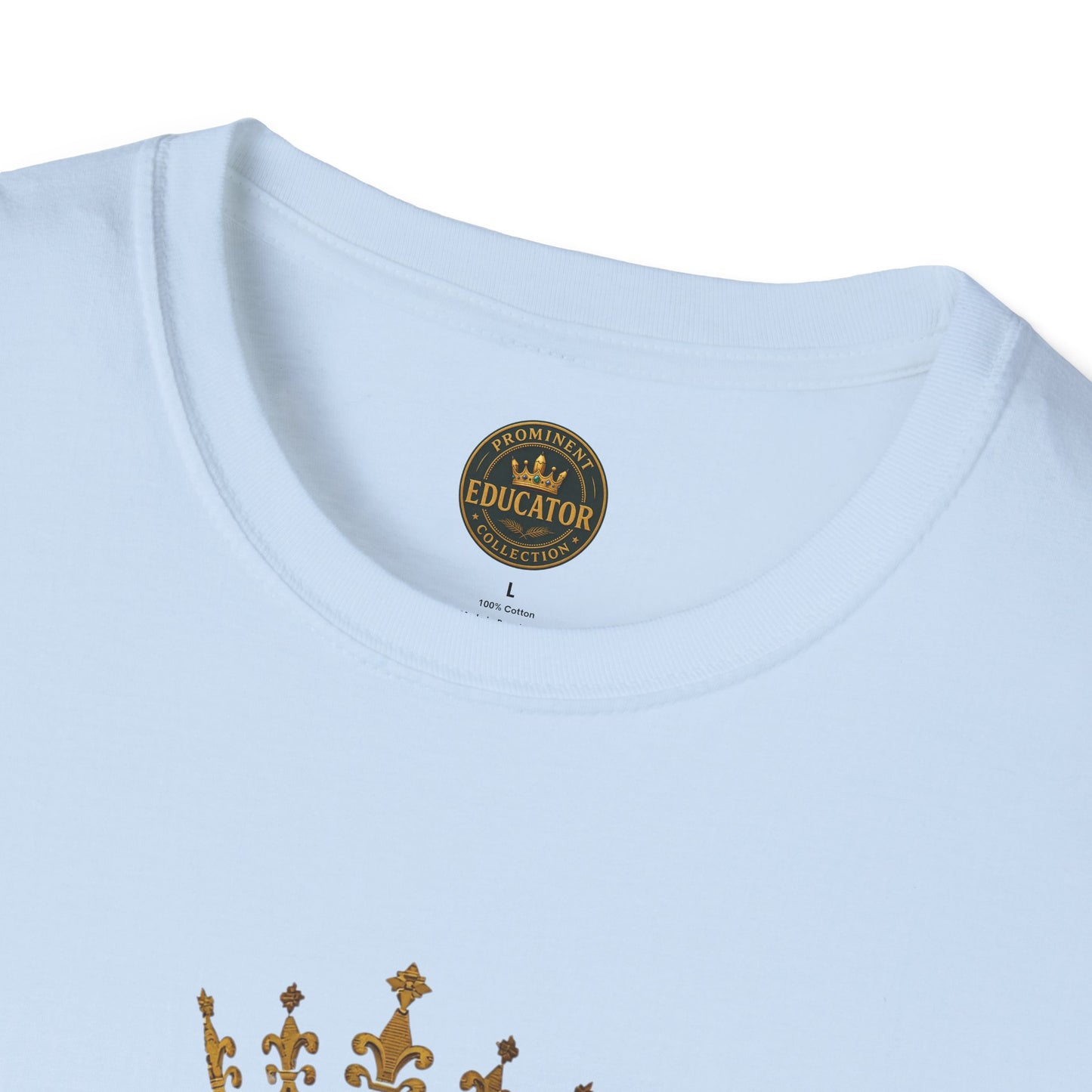 Prominent Educator Men - Knowledge is my Crown - Teacher Tribute Tee