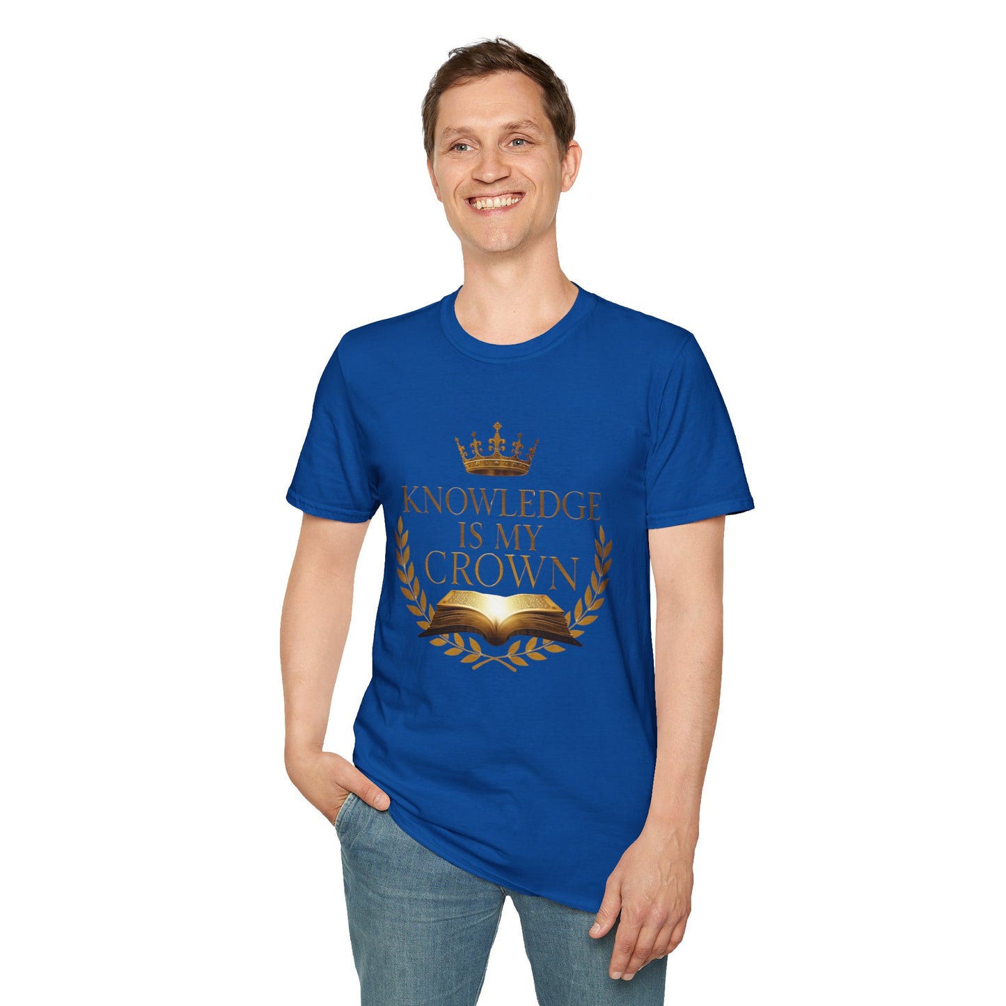 Prominent Educator Men - Knowledge is my Crown - Teacher Tribute Tee