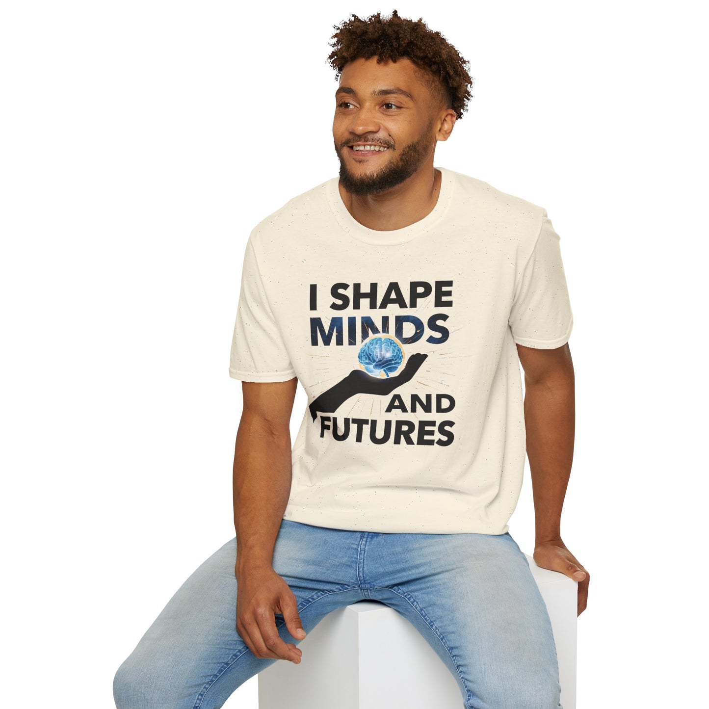 Prominent Educator Men - I Shape Minds and Futures Men - Teacher Tribute Tee
