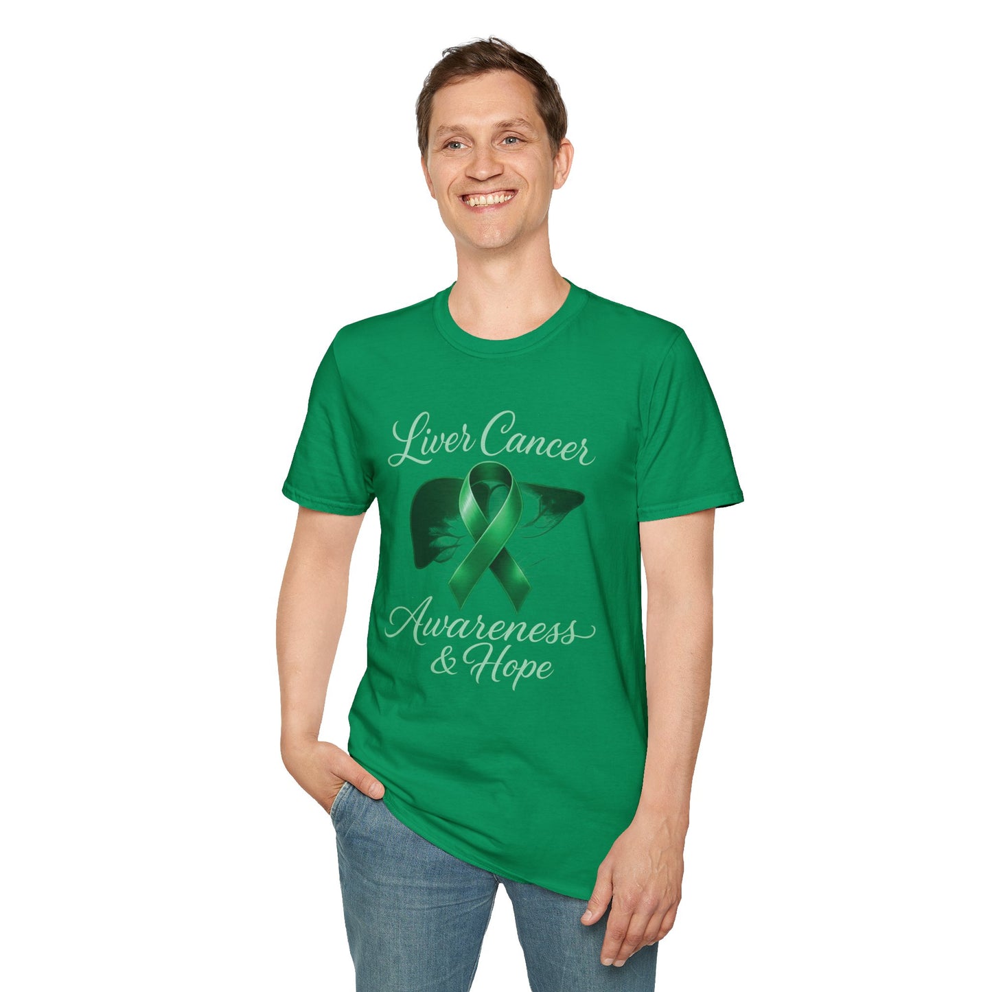 Liver Cancer Awareness T-Shirt, Support Shirt, Unisex Graphic Tee, Hope and Awareness Gift, Cancer Support Apparel