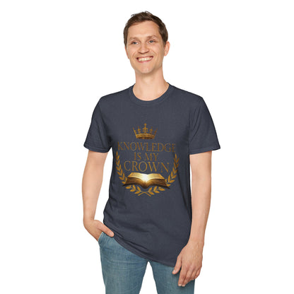 Prominent Educator Men - Knowledge is my Crown - Teacher Tribute Tee