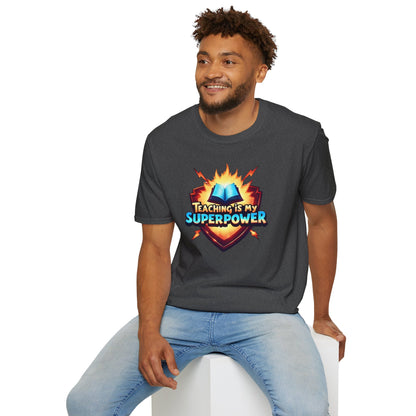 Prominent Educator Men - Teaching is my Superpower Men - Teacher Tribute Tee