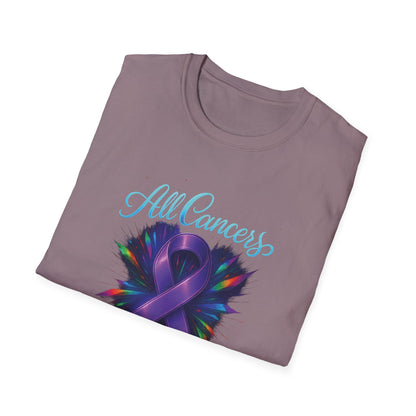 All Cancer Awareness T-Shirt, Support Shirt, Unisex Graphic Tee, Hope and Awareness Gift, Cancer Support Apparel