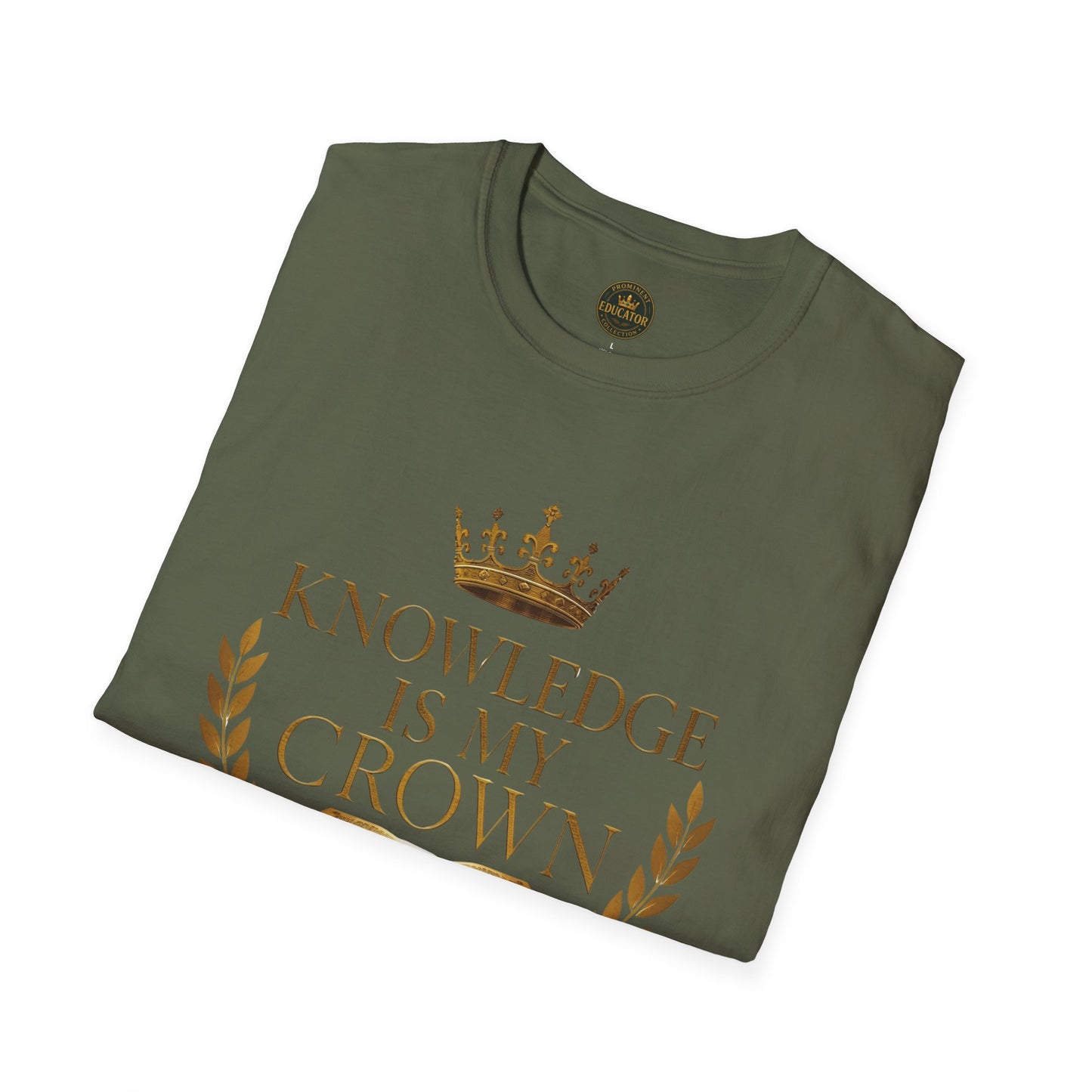 Prominent Educator Men - Knowledge is my Crown - Teacher Tribute Tee