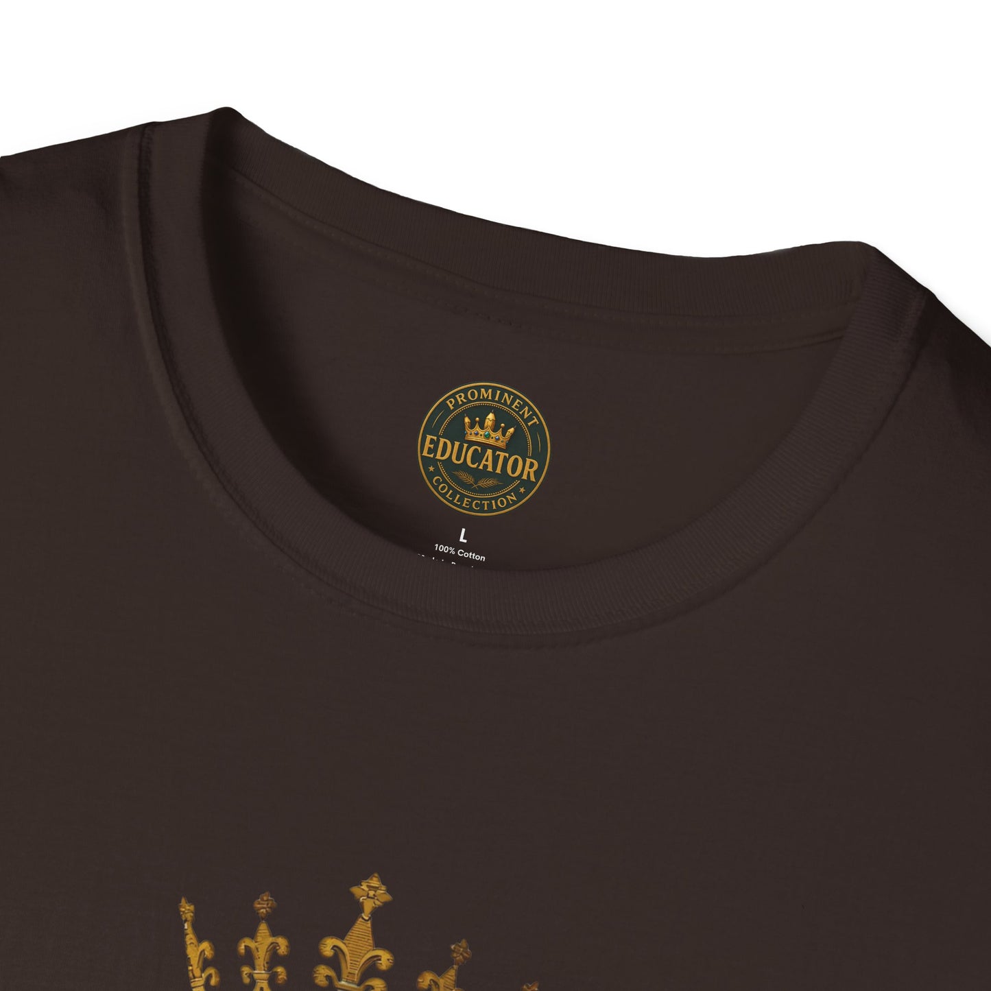 Prominent Educator Men - Knowledge is my Crown - Teacher Tribute Tee