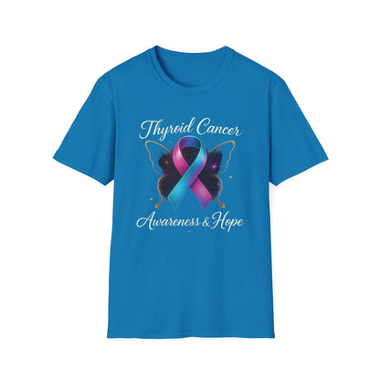 Thyroid Cancer Awareness T-Shirt, Support Shirt, Unisex Graphic Tee, Hope and Awareness Gift, Cancer Support Apparel
