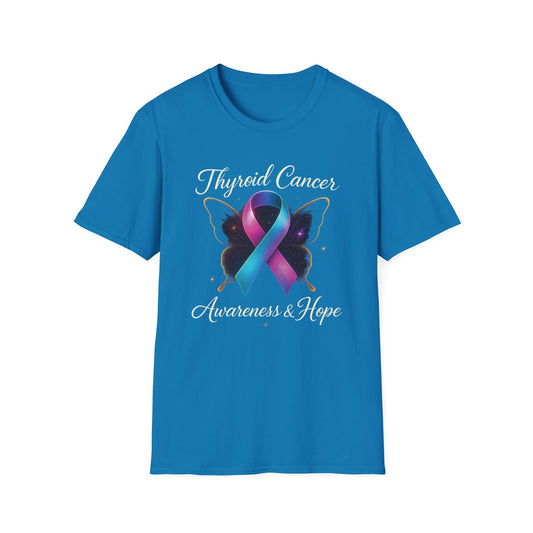 Thyroid Cancer Awareness T-Shirt, Support Shirt, Unisex Graphic Tee, Hope and Awareness Gift, Cancer Support Apparel