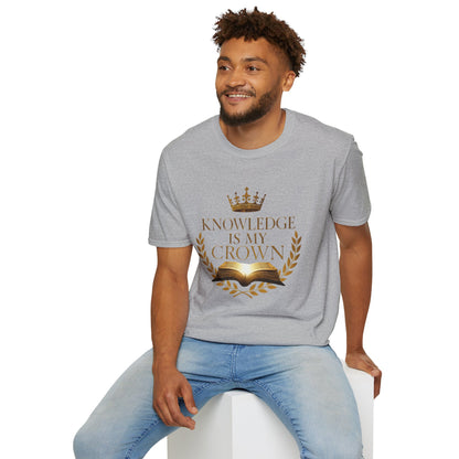 Prominent Educator Men - Knowledge is my Crown - Teacher Tribute Tee