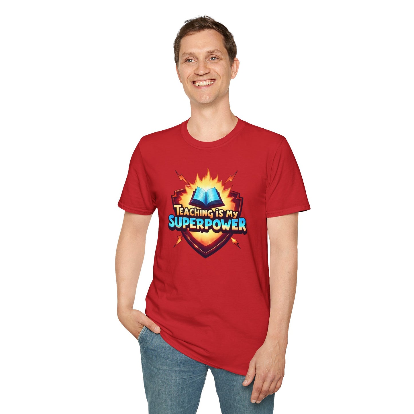 Prominent Educator Men - Teaching is my Superpower Men - Teacher Tribute Tee