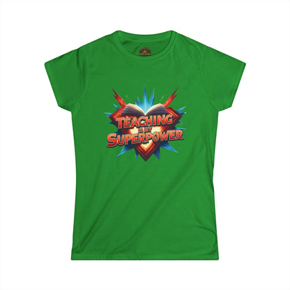 Prominent Educator Women - Teaching is my Superpower Women - Teacher Tribute Tee