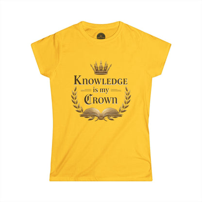 Prominent Educator Women - Knowledge is my Crown Women - Teacher Tribute Tee