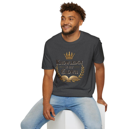Prominent Educator Men - Knowledge is my Crown Men - Teacher Tribute Tee