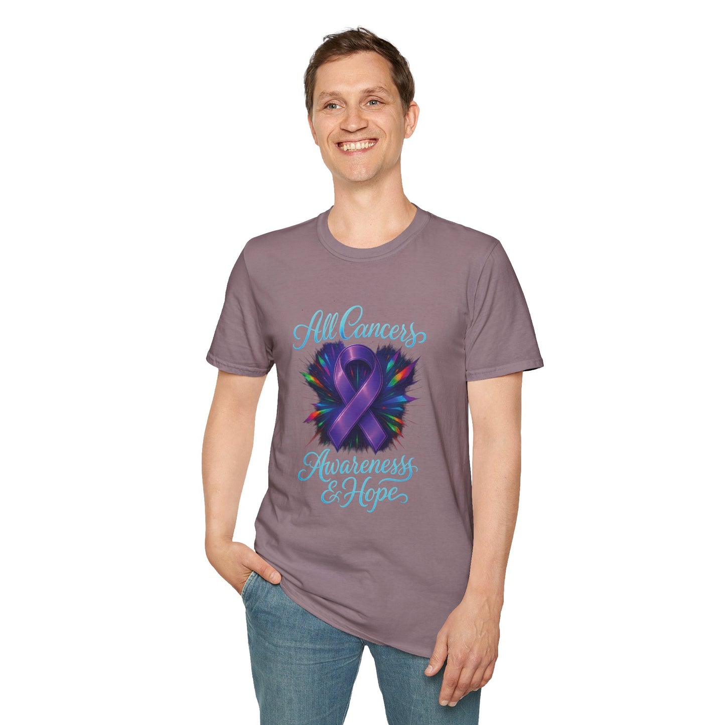 All Cancer Awareness T-Shirt, Support Shirt, Unisex Graphic Tee, Hope and Awareness Gift, Cancer Support Apparel