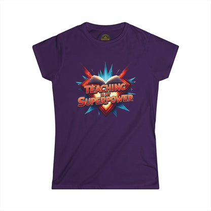 Prominent Educator Women - Teaching is my Superpower Women - Teacher Tribute Tee