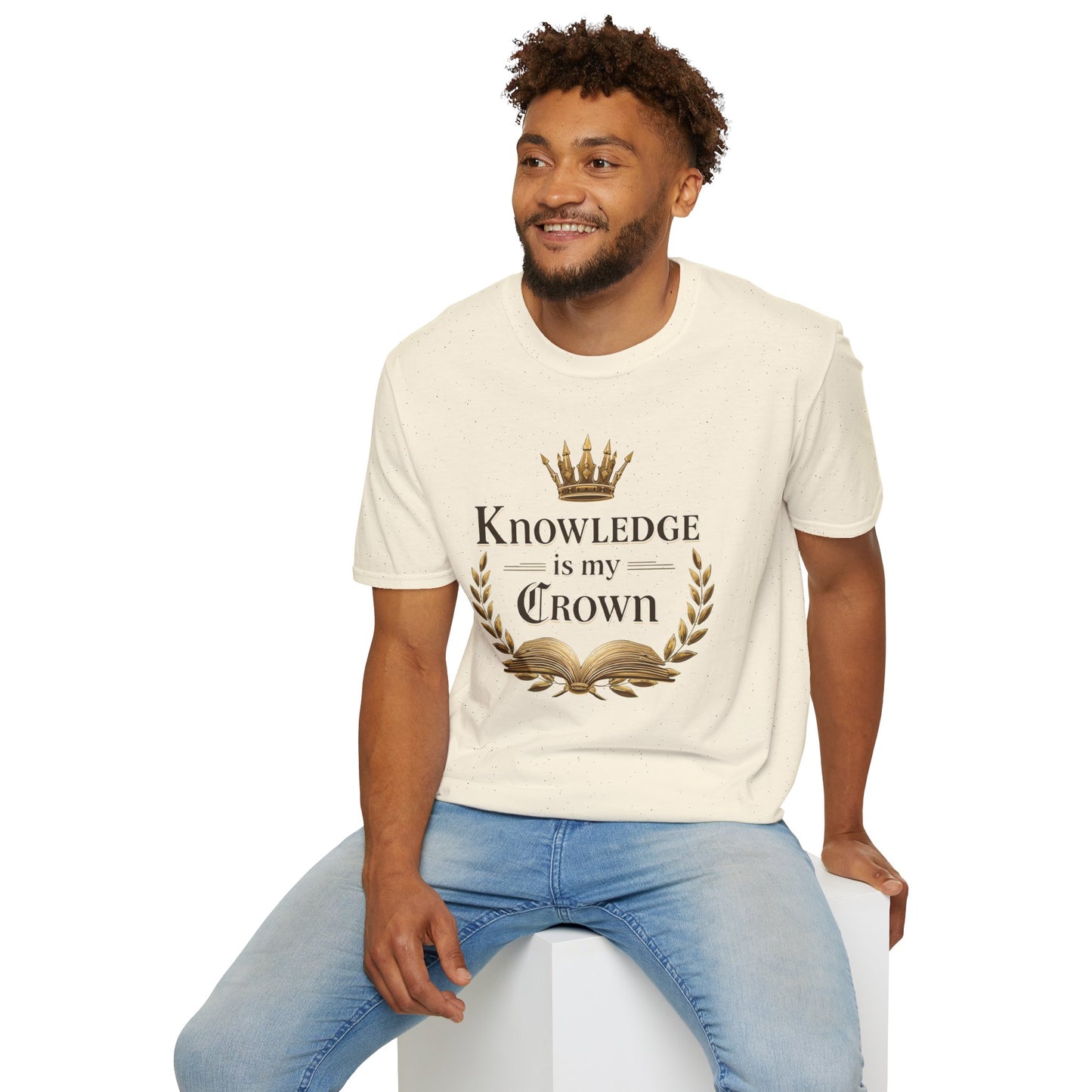 Prominent Educator Men - Knowledge is my Crown Men - Teacher Tribute Tee