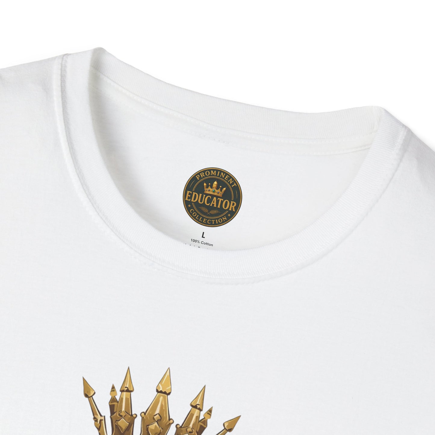 Prominent Educator Men - Knowledge is my Crown Men - Teacher Tribute Tee
