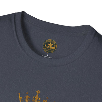 Prominent Educator Men - Knowledge is my Crown - Teacher Tribute Tee
