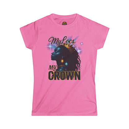 Women's My Locs My Crown Tee - Prominent Queen Collection