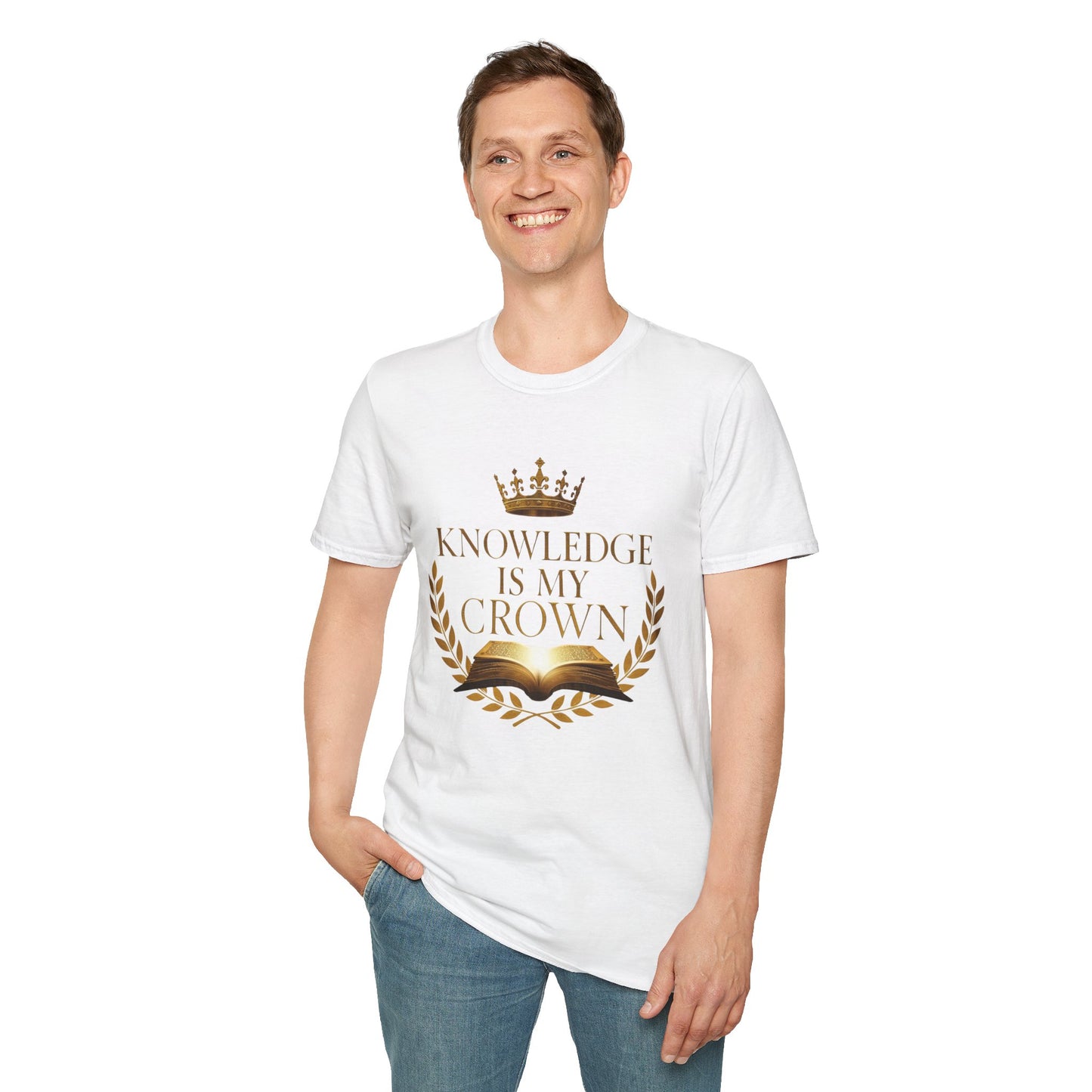 Prominent Educator Men - Knowledge is my Crown - Teacher Tribute Tee
