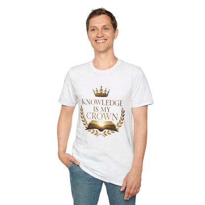 Prominent Educator Men - Knowledge is my Crown - Teacher Tribute Tee