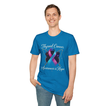 Thyroid Cancer Awareness T-Shirt, Support Shirt, Unisex Graphic Tee, Hope and Awareness Gift, Cancer Support Apparel