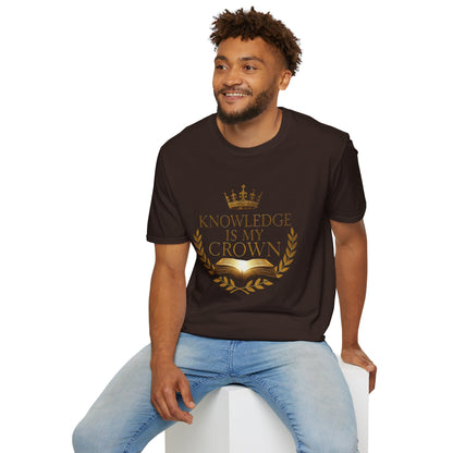 Prominent Educator Men - Knowledge is my Crown - Teacher Tribute Tee