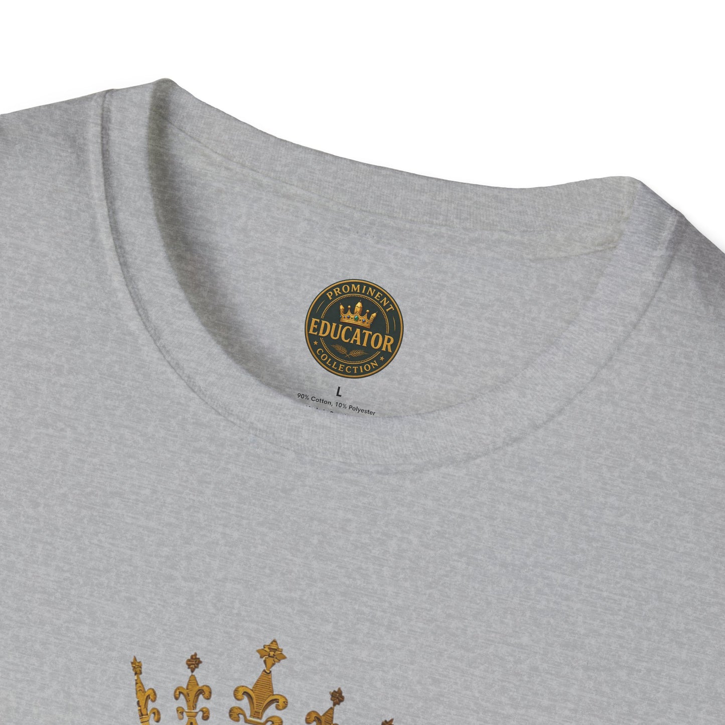 Prominent Educator Men - Knowledge is my Crown - Teacher Tribute Tee