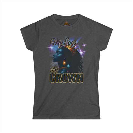 Women's My Locs My Crown Tee - Prominent Queen Collection