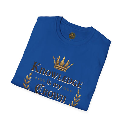 Prominent Educator Men - Knowledge is my Crown Men - Teacher Tribute Tee